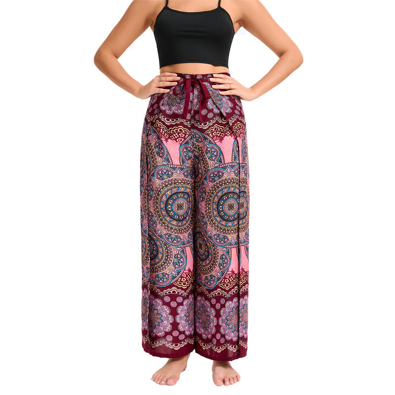 Pantalon large bohème à papillons Olivenorma pour femme - image 25