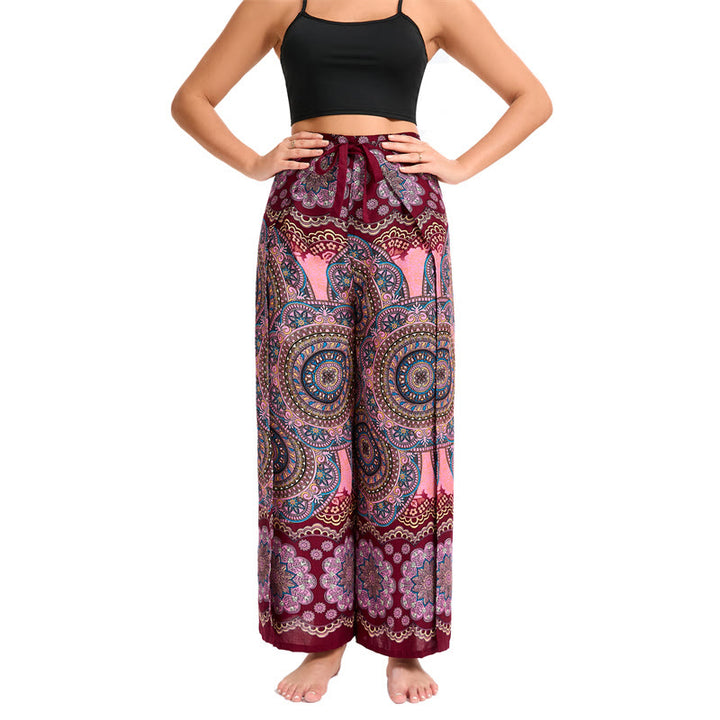 Pantalon large bohème à papillons Olivenorma pour femme - image 25