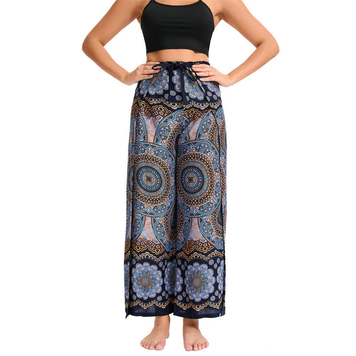 Pantalon large bohème à papillons Olivenorma pour femme - image 18