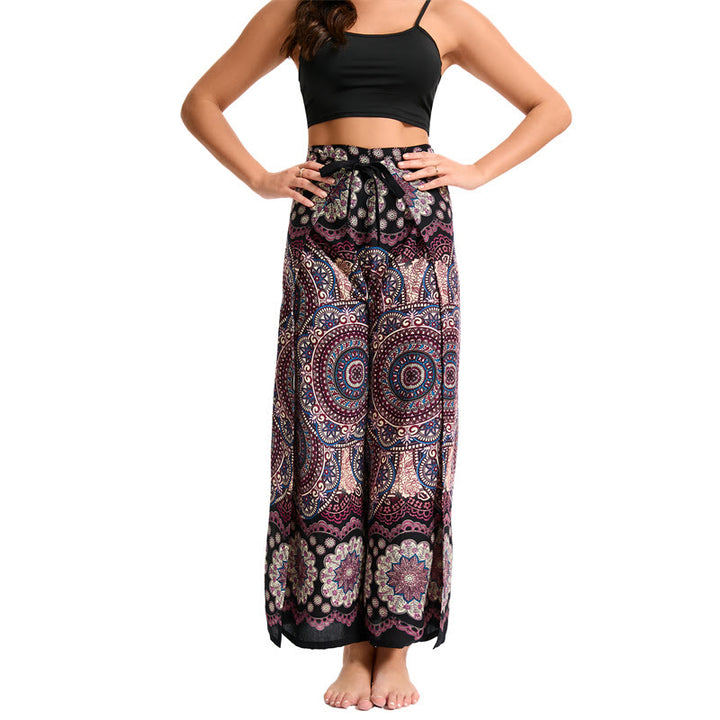 Pantalon large bohème à papillons Olivenorma pour femme - image 11