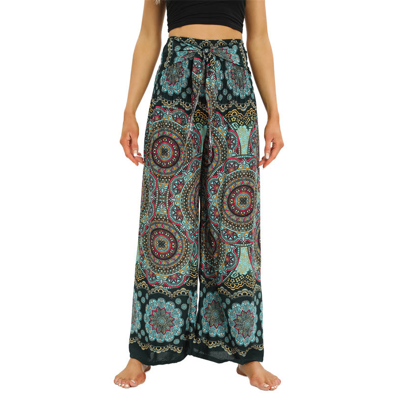 Pantalon de yoga bohème pour femme Olivenorma - Or noir - image 7