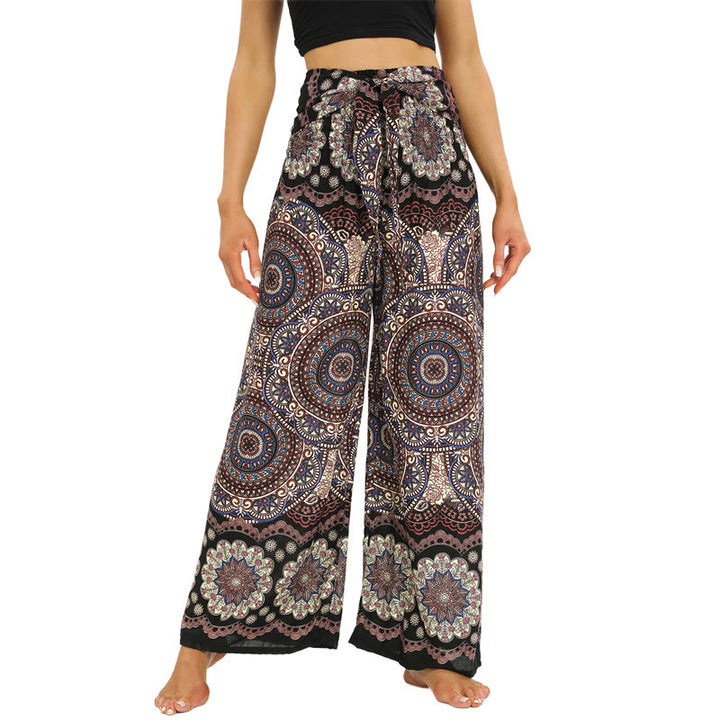 Pantalon de yoga bohème pour femme Olivenorma - Vert - image 14