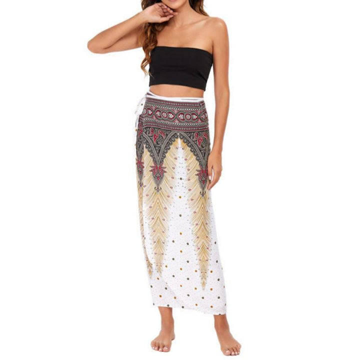 Robe portefeuille une pièce à jambes larges pour femme Olivenorma - image 9
