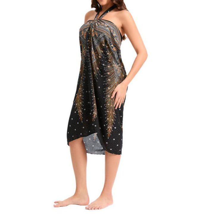 Robe portefeuille une pièce à jambes larges pour femme Olivenorma - image 4
