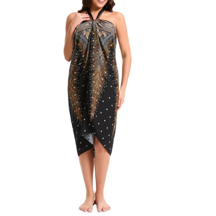 Robe portefeuille une pièce à jambes larges pour femme Olivenorma - image 3