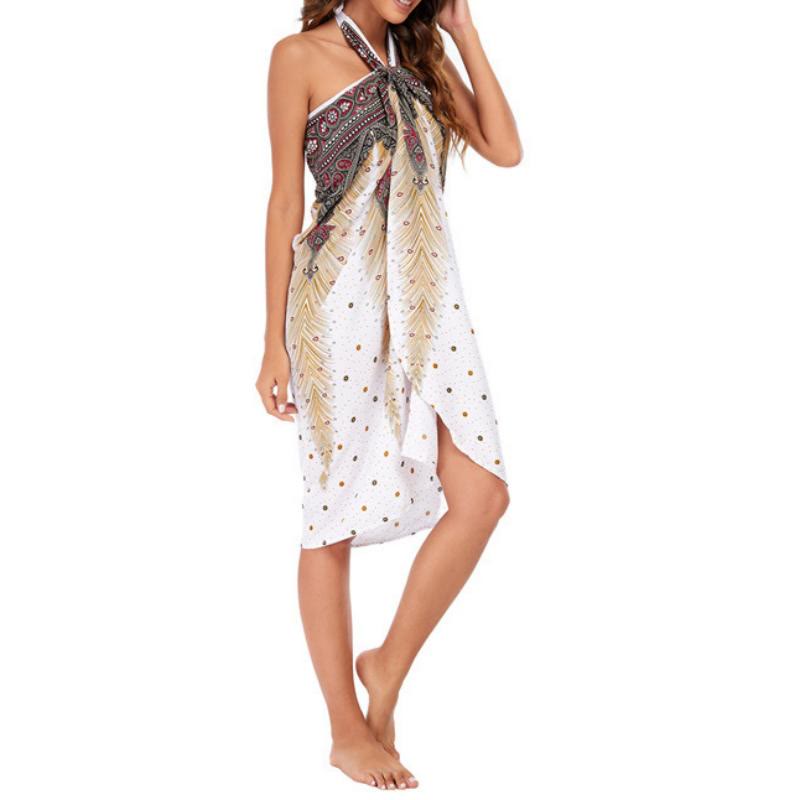 Robe portefeuille une pièce à jambes larges pour femme Olivenorma - image 11
