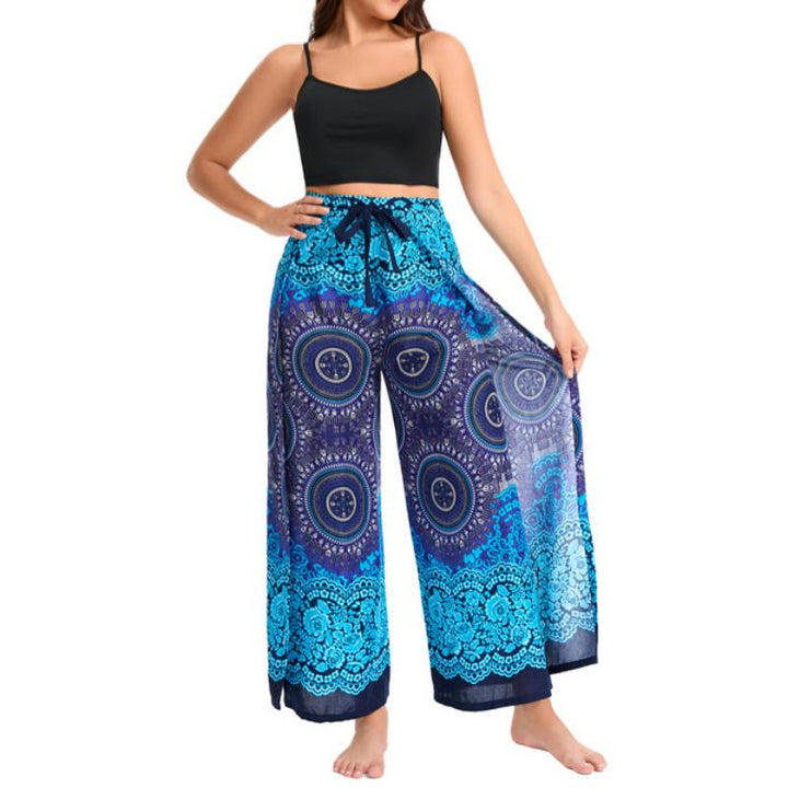 Pantalon large bohème papillon pour femme Olivenorma - image 0