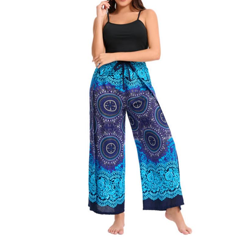 Pantalon large bohème papillon pour femme Olivenorma - image 1