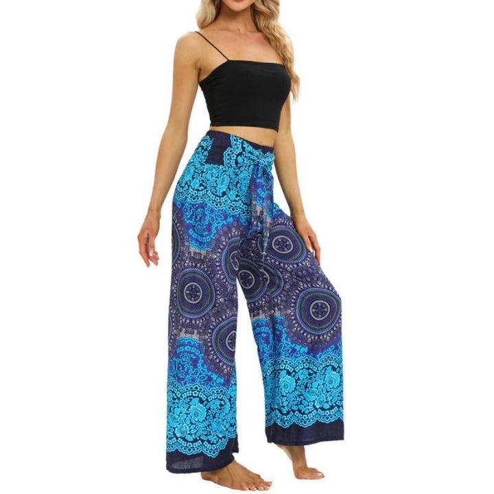 Pantalon ample bohème à jambes larges pour femme Olivenorma - image 6