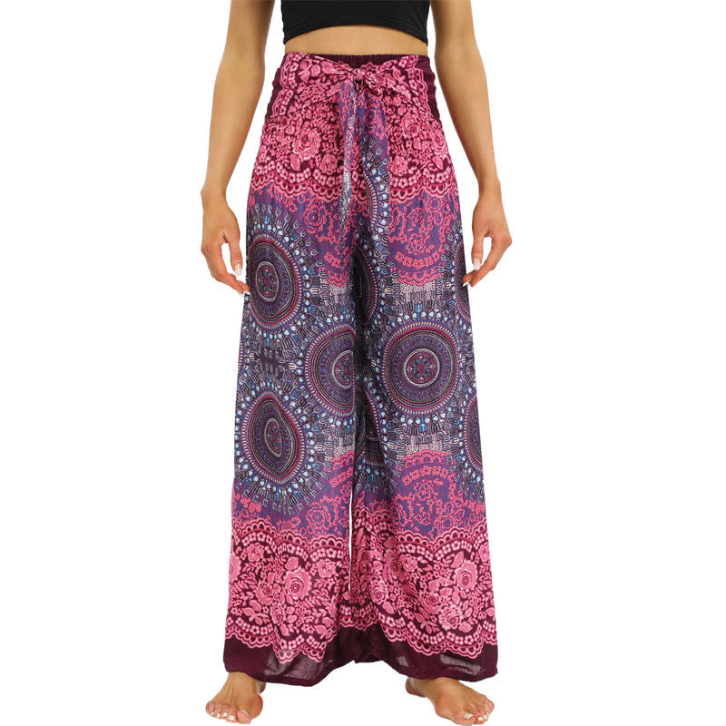 Pantalon ample bohème à jambes larges pour femme Olivenorma - image 2