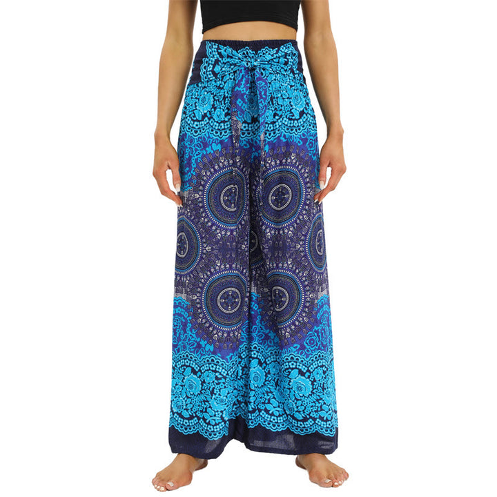 Pantalon ample bohème à jambes larges pour femme Olivenorma - image 7