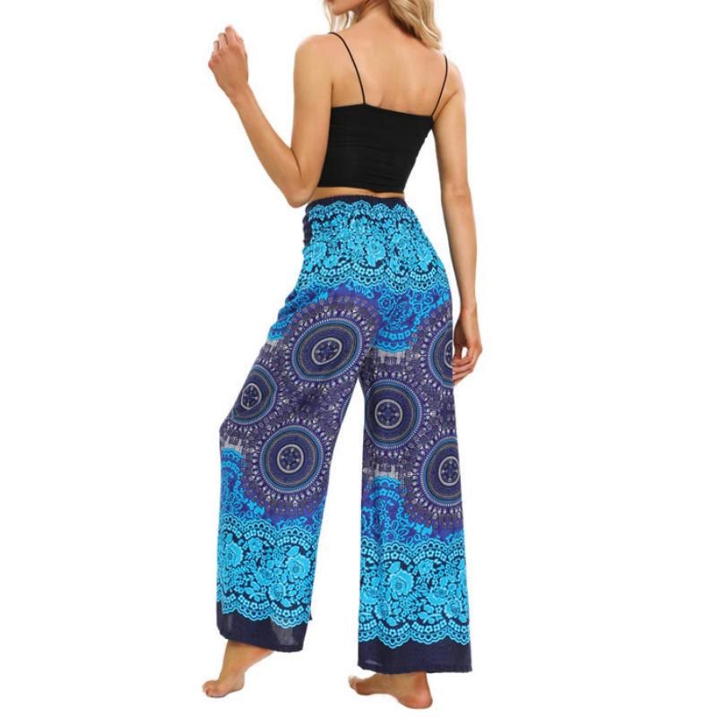 Pantalon ample bohème à jambes larges pour femme Olivenorma - image 5