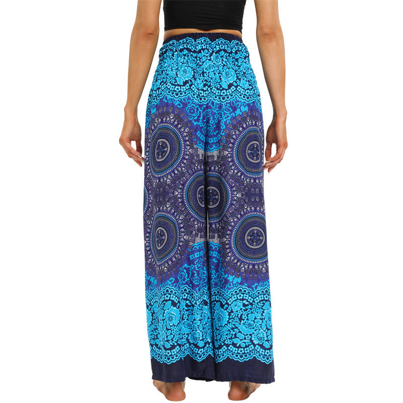 Pantalon ample bohème à jambes larges pour femme Olivenorma - image 8