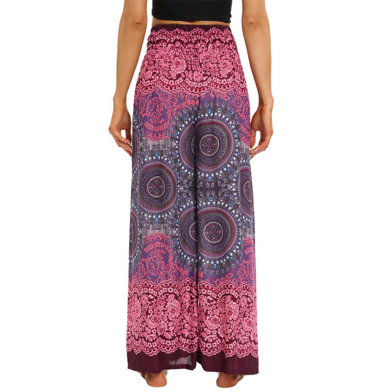 Pantalon ample bohème à jambes larges pour femme Olivenorma - image 3