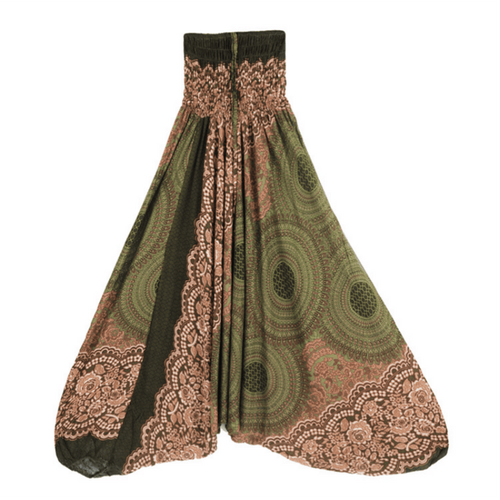 Pantalon de yoga bohème décontracté à entrejambe basse pour femme Olivenorma - image 44