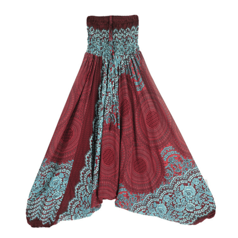 Pantalon de yoga bohème décontracté à entrejambe basse pour femme Olivenorma - image 17