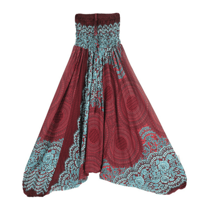 Pantalon de yoga bohème décontracté à entrejambe basse pour femme Olivenorma - image 17