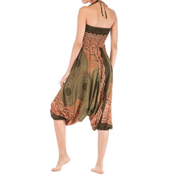 Pantalon de yoga bohème décontracté à entrejambe basse pour femme Olivenorma - image 43