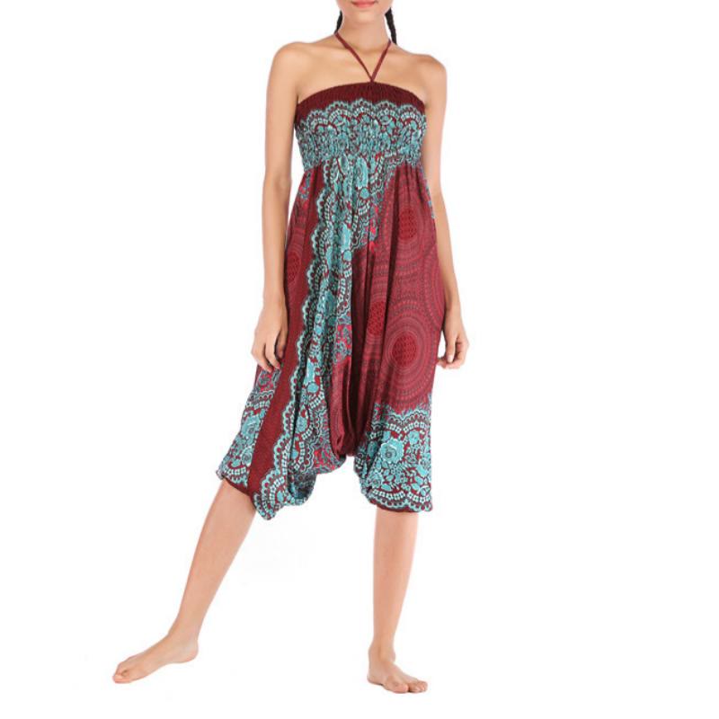 Pantalon de yoga bohème décontracté à entrejambe basse pour femme Olivenorma - image 15