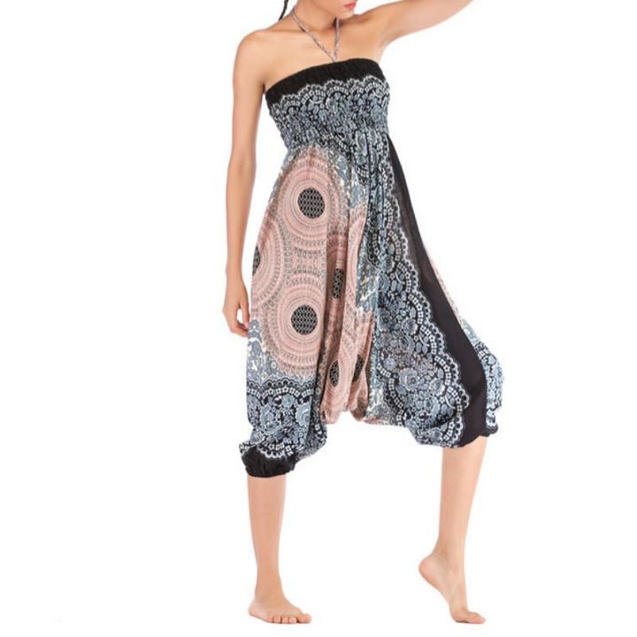Pantalon de yoga bohème décontracté à entrejambe basse pour femme Olivenorma - image 32