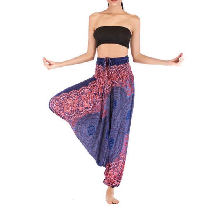 Pantalon de yoga bohème décontracté à entrejambe basse pour femme Olivenorma - image 19