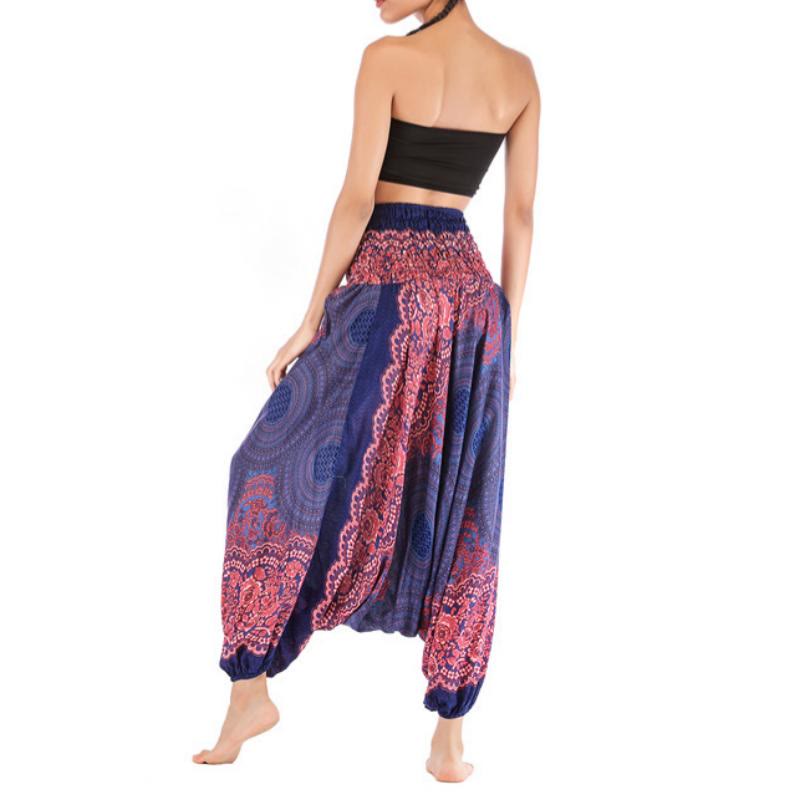 Pantalon de yoga bohème décontracté à entrejambe basse pour femme Olivenorma - image 22
