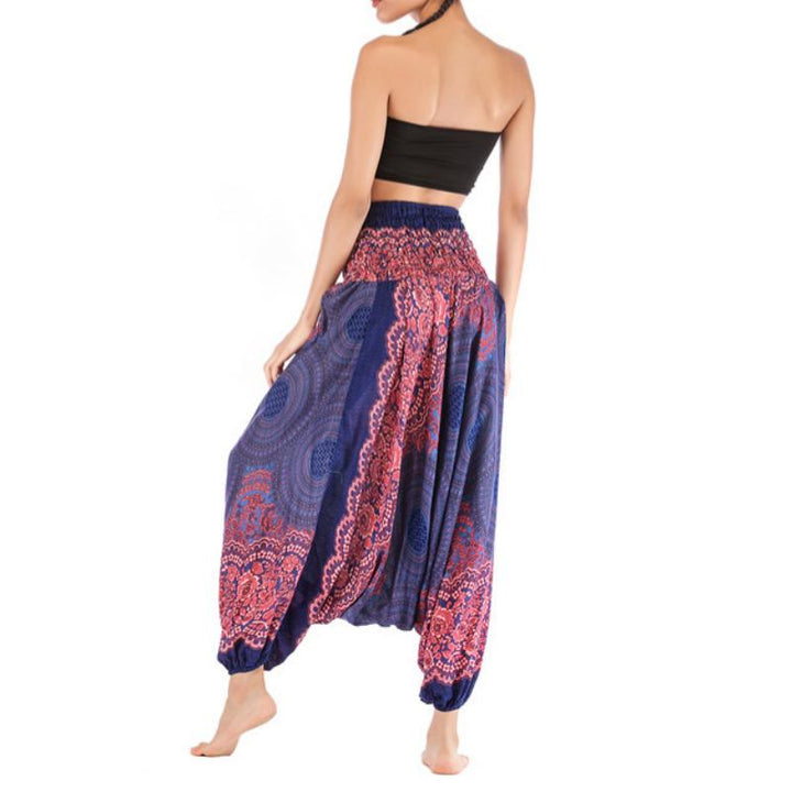 Pantalon de yoga bohème décontracté à entrejambe basse pour femme Olivenorma - image 22