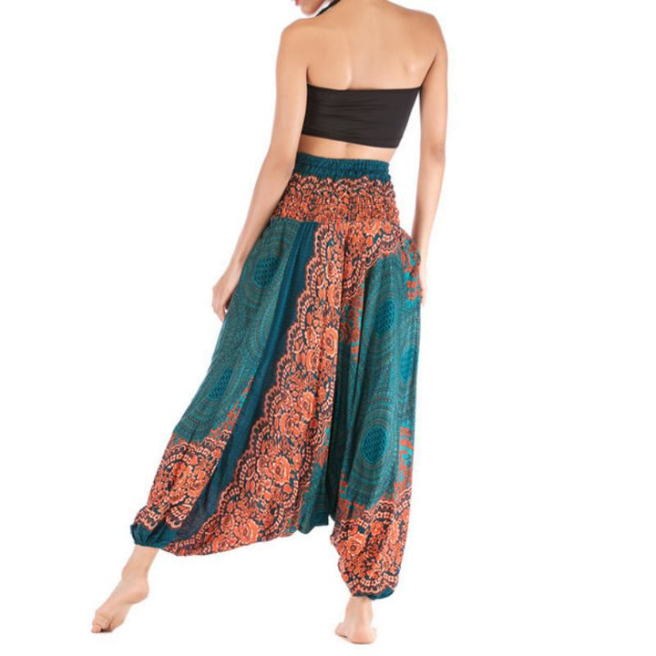 Pantalon de yoga bohème décontracté à entrejambe basse pour femme Olivenorma - image 4