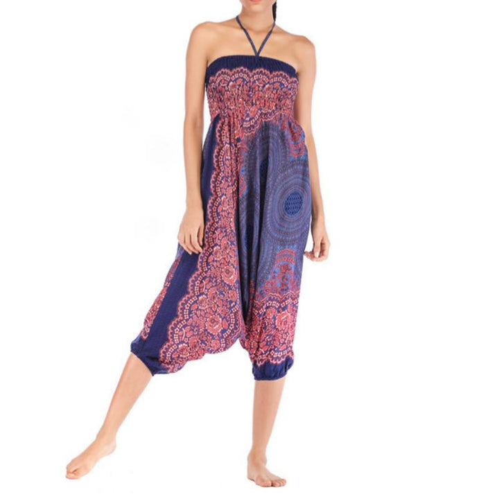 Pantalon de yoga bohème décontracté à entrejambe basse pour femme Olivenorma - image 23