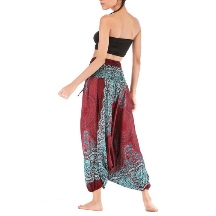Pantalon de yoga bohème décontracté à entrejambe basse pour femme Olivenorma - image 13