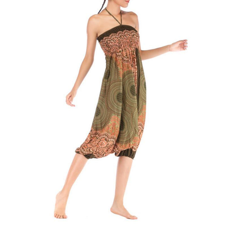 Pantalon de yoga bohème décontracté à entrejambe basse pour femme Olivenorma - image 42