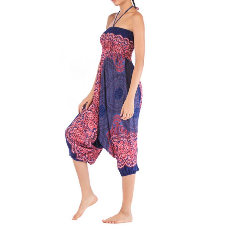 Pantalon de yoga bohème décontracté à entrejambe basse pour femme Olivenorma - image 24