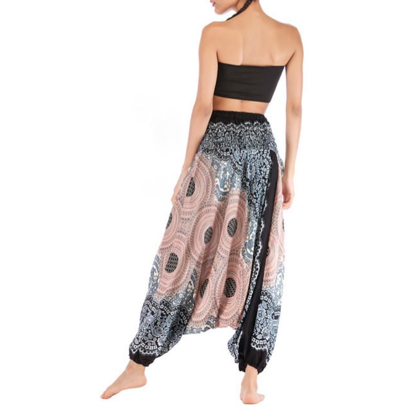 Pantalon de yoga bohème décontracté à entrejambe basse pour femme Olivenorma - image 31