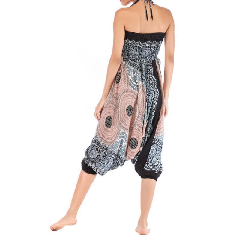 Pantalon de yoga bohème décontracté à entrejambe basse pour femme Olivenorma - image 34