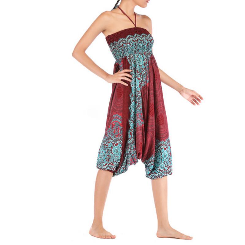 Pantalon de yoga bohème décontracté à entrejambe basse pour femme Olivenorma - image 14