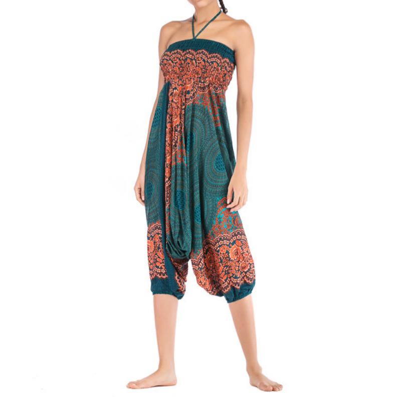 Pantalon de yoga bohème décontracté à entrejambe basse pour femme Olivenorma - image 5