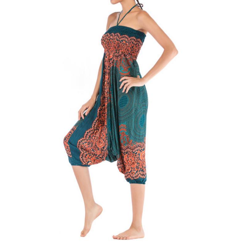 Pantalon de yoga bohème décontracté à entrejambe basse pour femme Olivenorma - image 6