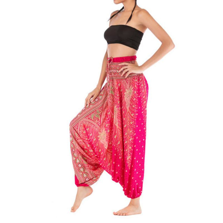 Pantalon de yoga bohème à entrejambe basse pour femme Olivenorma - image 11