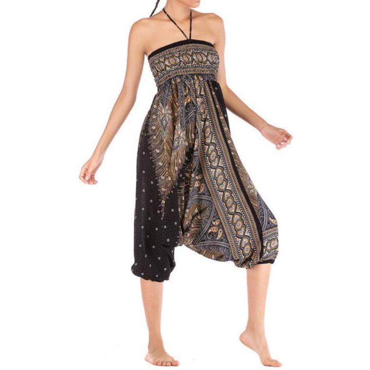 Pantalon de yoga bohème à entrejambe basse pour femme Olivenorma - image 5
