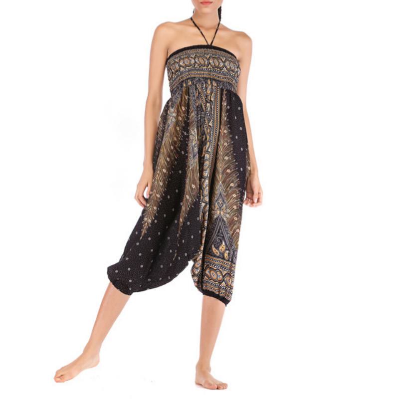 Pantalon de yoga bohème à entrejambe basse pour femme Olivenorma - image 6