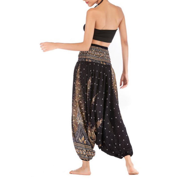 Pantalon de yoga bohème à entrejambe basse pour femme Olivenorma - image 4