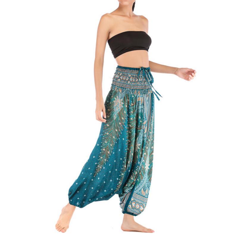 Pantalon de yoga bohème à entrejambe basse pour femme Olivenorma - image 26