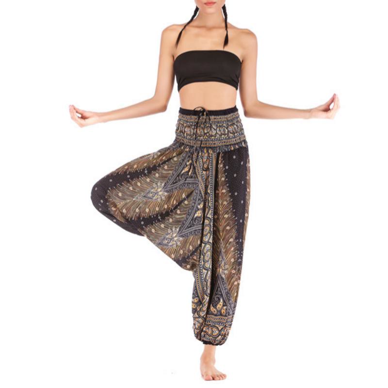 Pantalon de yoga bohème à entrejambe basse pour femme Olivenorma - image 2