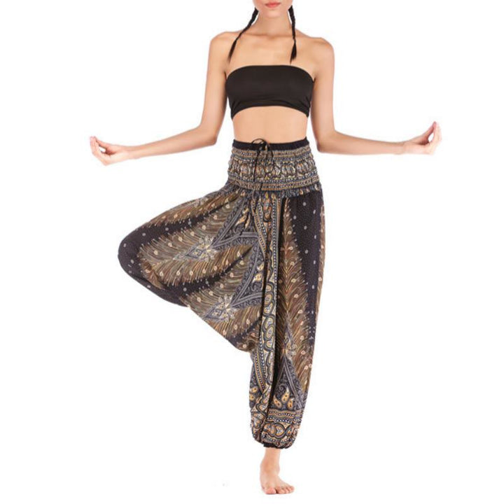 Pantalon de yoga bohème à entrejambe basse pour femme Olivenorma - image 2