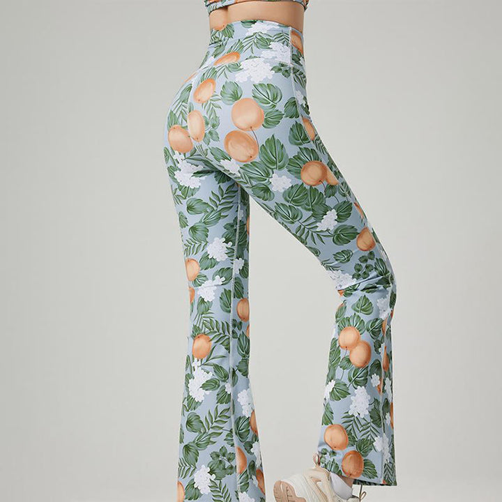 Pantalon de yoga évasé imprimé pour femme Olivenorma - image 9