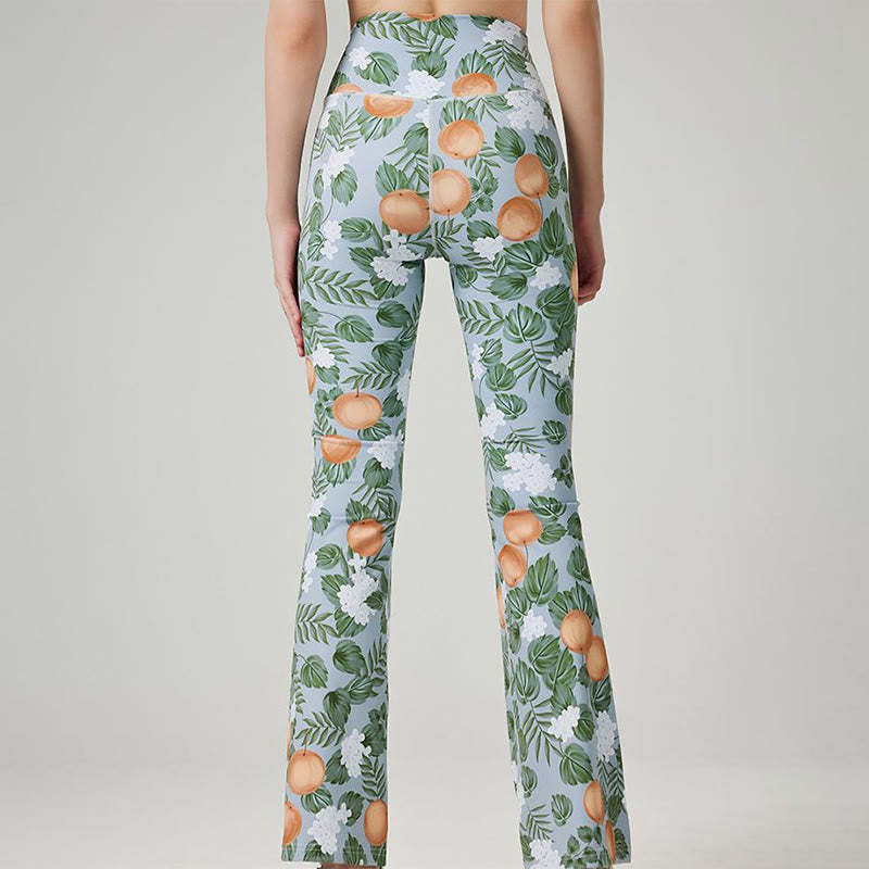 Pantalon de yoga évasé imprimé pour femme Olivenorma - image 8
