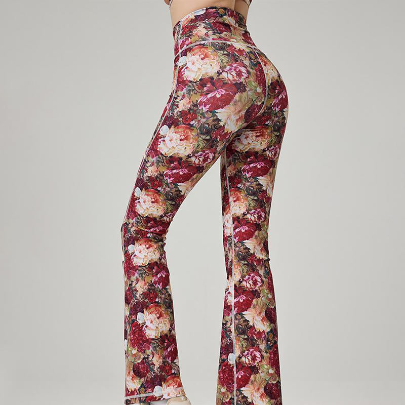 Pantalon de yoga évasé imprimé pour femme Olivenorma - image 6