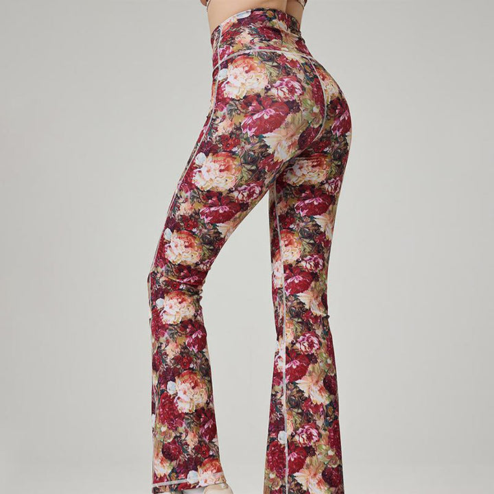 Pantalon de yoga évasé imprimé pour femme Olivenorma - image 6