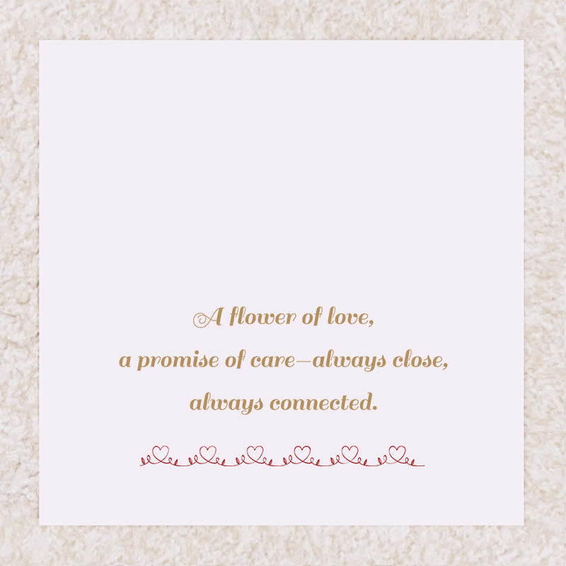 Olivenorma Rose Fleur Cœur Pierre de Naissance Carte Cadeau - Décembre - Turquoise et Topaze bleue - Carte 2 - image 2