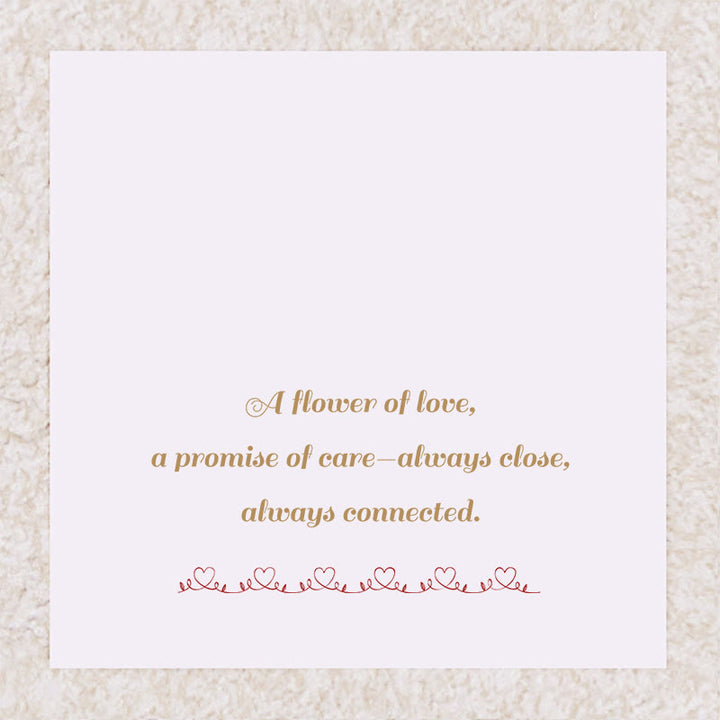 Olivenorma Rose Fleur Cœur Pierre de Naissance Carte Cadeau - Décembre - Turquoise et Topaze bleue - Carte 2 - image 2